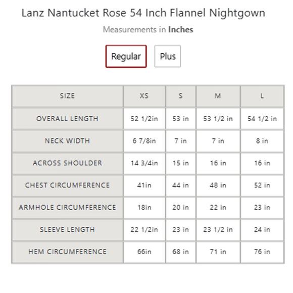 Lanz of Salzburg Nantucket Rose 100% Cotton Flannel Nightgown Medium - Picture 5 of 6